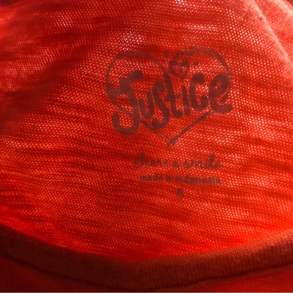Justice girls orange